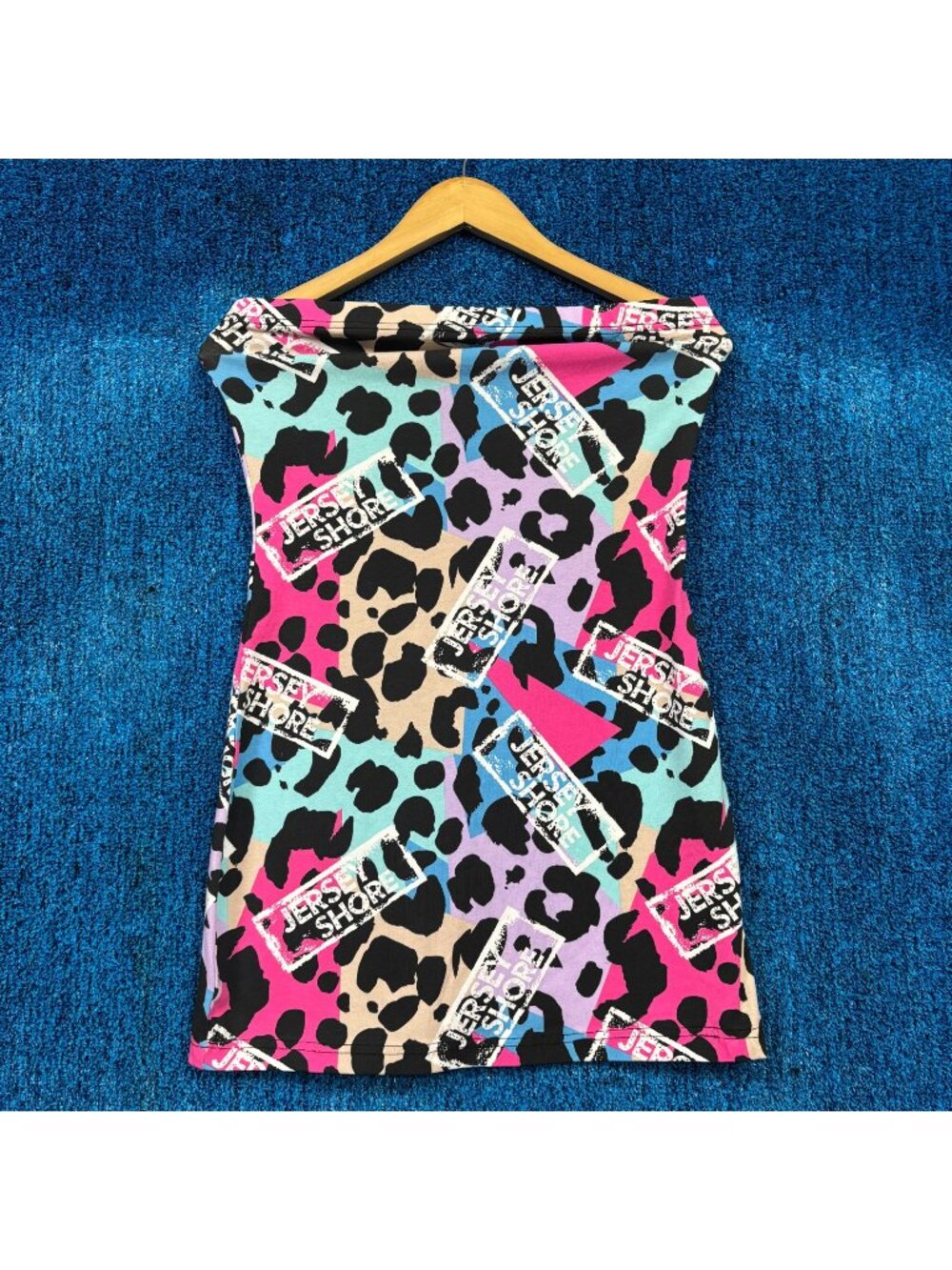 Jersey Shore Self Titled Multicolored Graphic Tube Dress Size Small